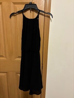 Black Sleeveless Halter Dress - Classic Women’s Dress